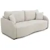 Image de Canape convertible 3 places casapy bari beige avec coffre de rangement 215 x 100 x 89 cm A129266