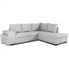 Image de Canape d angle reversible tissu gris mitchell 4 places avec coffre et port usb A130809