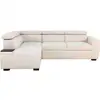 Image de Canape d'angle convertible casapy kelio 4-5 places beige tissu 245x184x7787 cm A133459