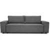 Image de Canapé fixe 4 places - josh - velours cotelé anthracite - 241 x 86 x 88 cm