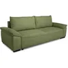 Image de Canapé Convertible Avec Coffre - 3 A 4 Places - Norman - Tissu Olive - 240 X 85 X 85 Cm
