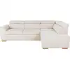 Image de Casapy canape d angle reversible kelio beige velours cotelé 45 places convertible couchage 117x187 cm A138236