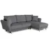 Image de Canape d angle reversible convertible 3 4 places claudius casapy velours cotelé anthracite coffre 244 x 158 x 86 cm A139124