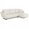 Image de Canape d angle convertible reversible 3 places claudius velours cotele beige coffre 244 x 158 cm casapy A139136