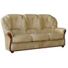 Image de Canapé 3 places en cuir de buffle DAPHNE - Beige - Authentique et confortable