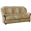 Image de Canapé 3 places 100% cuir de buffle beige DAPHNE