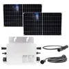 Image de Kit solaire PNI Green House M600   2×375W panneaux monocristallins + micro-onduleur 600W Wi Fi