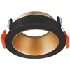 Image de Support de spot Beta R2 rond noir/cuivre-doré MR16 GU10/GU5.3