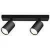 Image de Plafonnier 2 spots saillies BETA-W2 Alu GU10 2x35W Noir
