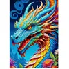 Image de Puzzle - ENJOYPUZZLE - Dragon Bleu - 1000 pièces - 68 x 48 cm - Fantastique