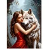 Image de Puzzle 1000 Pièces : La Dame et le Loup