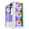 Image de Tour midi Kolink Observatory HF Glass Boîtier PC blanc 2 ventilateurs LED pré-installés 4 ventilateurs LED pré-install