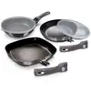 Image de Set 2 poêles à frire et poêle à griller induction 20-24-28 cm, poignées amovible, berlinger haus, carbon pro, , gris foncé