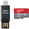 Image de Micro SD SDXC Sandisk ultra 256Go 256GB 256g TF carte 150MB/S Classe 10 U1 A1 Adaptateur SD et lecteur MICRO SDXC TYPC C inclus