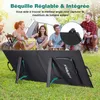 Image de Panneau Solaire Chargeur Solaires 100W 18V Monocristallin Portable ETFE avec Sorties USB/QC 3.0/TPYE-C PD/DC/MC4 pour ordinateurs