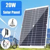 Image de Kit Panneau Solaire Monocristallin 18V 25W avec Chargeur USB tanche et Contrleur Solaire PWM 12V pour couleurs multiples YYV