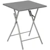 Image de Table Pliante Grise 60 x 60 x 75 cm
