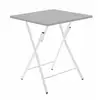 Image de Table pliante grise, 60 x 60 x 75 cm -pegane-