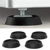 Image de Pieds anti-vibration et anti-marche pour lave-linge YSTP - Lot de 4 patins en caoutchouc noir