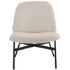Image de Fauteuil en velours côtelé beige - Petra