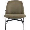 Image de Fauteuil en velours côtelé vert kaki - Petra
