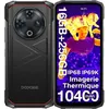 Image de DOOGEE Fire 6 Imagerie Thermique Téléphone Portable Incassable 10400mAh 256GB/TF 2TB 656 50MP Smartphone IP68 NFC/OTG/GPS Noir