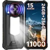 Image de OUKITEL WP53 Pro Smartphone Robuste 24Go + 256 Go 11000mAh 6.52 Android 15 50MP Haut-parleur 128dB NFC Double Sim 4G GPS - Noir