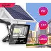 Image de Lampes solaires dextérieur 100 LED avec détecteur de mouvement étanchéité IP67 angle déclairage 120 ° applique murale solaire p