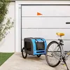 Image de Chariot à Vélo BDM - Remorque de vélo pour animaux de compagnie - bleu et gris DECO J5663878