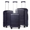 Image de Kono Set de 3 Valises (55/65/76cm) Rigide Ensemble de Bagages en Polypropylène Ultra Léger à 4 roulettes avec Serrure TSA Marine