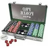 Image de Mallette de poker - Tactic - ProPoker 300 Jetons - Aluminium et Plexis - Mixte