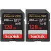 Image de 2pièces Sandisk sd card Carte Mémoire SD SanDisk 128Go Extreme Pro SDHC SDXC UHS-I Classe 10 200M-S U3 V30 4K Carte Vidéo