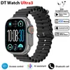 Image de Nouveau DT Ultra 3 AMOLED montre intelligente Android 9.1 hommes montres de Sport 4G carte SIM WiFi GPS Bluetooth Black tape