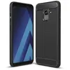 Image de Coque pour Samsung Galaxy A7 (2018) Coque de Protection avec Absorption de Choc et Fibre de Carbone (Noir)