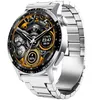 Image de Montre Connectée Homme Femme SmartWatch OHPA F207 Bluetooth Etanche Boucle papillon de ceinture en acier épais argenté