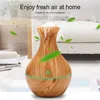 Image de TEMPSA 3W USB LED Humidificateur Purificateur dair Huile Essentielle Arôme Diffuseur Brun
