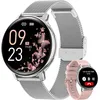 Image de FLEUVE-Montre Connectée Intelligente-Femme Appel Bluetooth 139 HD Santé Féminine 120+ Sports Sommeil Cardio Spo2 Podomètre Argent