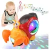 Image de Crabe Qui Marche Bebe Jouet Bebe 1 2 3 an dActivité Jouet Bebe 3 6 12 Mois Jouets Déveil Lumières LED (Rouge)yd