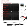 Image de Kit de panneaux solaires 200W avec contrôleur 60A chargeur USB 12V Portable pour batterie Camping Car bateau RV 100W panel
