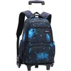 Image de Trousse et Sac décole avec Roulette - LECOO - Noir - Trousse et Sac à Dos Scolaire - Pour Enfants 6-16 Ans - Léger et Pratique