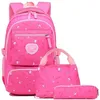 Image de Lot De 3 Sac Dos Fille - Sac Dos Pour Enfants - Cartable En Nylon Imprim Pour Les lves Du Primaire Et Du Collge blanc SAC A DOS