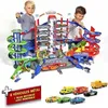 Image de Garage Super City Majorette - 6 voitures et 1 train - 128x78x73cm en occasion ou reconditionné