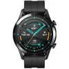 Image de Huawei Watch GT 2 Sport - Boitier 46 mm en acier inoxydable noir - Bracelet noir mat 140-210 mm - 41 g en occasion ou reconditionné