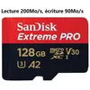 Image de Carte MicroSD - SanDisk - Extreme Pro - 128Go - Lecture 200Mo/s - Écriture 90Mo/s