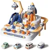 Image de Jouets de Circuits de Voiture - AMOUNE - Aventure Automobile - 4 Véhicules - 6 Boutons - Mixte
