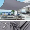 Image de Pare-soleil imperméable voile dombrageProtection solaire auvent de Camping tissu Large pour canopée extérieure jardin--Gris