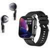 Image de Montre connectée - AMORUS - TWS 2 en 1 - Écran super HD 2 01 pouces - Écouteurs Bluetooth - Surveillance santé