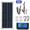 Image de Kit de panneau solaire flexible portable 300 W 12/24 V avec interrupteur et interface de charge USB panneau solaire avec cont~3970