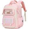 Image de Cartable Primaire pour Filles Sac à Dos Ergonomique pour Enfants du CP au CM2 Sac décole Décontracté avec Pendentif 20 Litres Rose