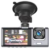 Image de Dashcam 3 Caméras Embarquée pour Voiture avec Microphone et Haut-parleur Partel Noir